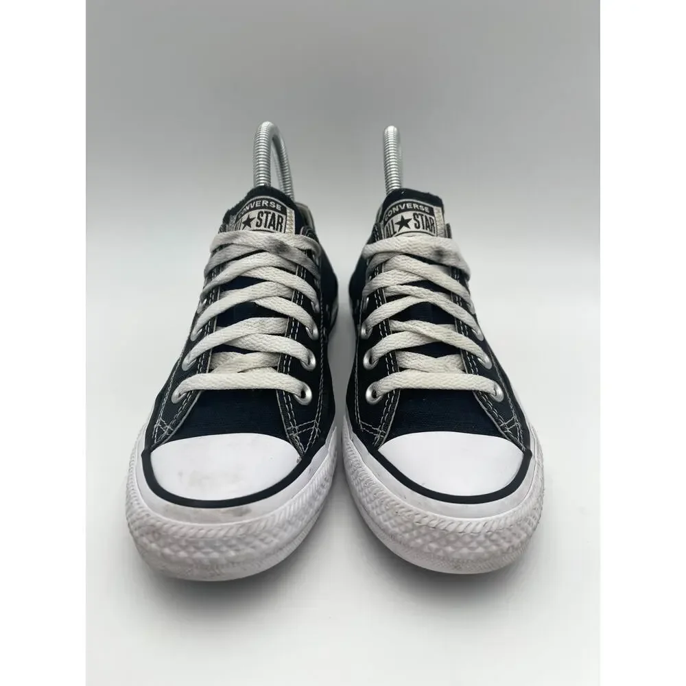 Converse Chuck Taylor All Star Low Top Black White Womens 6.5 W9166